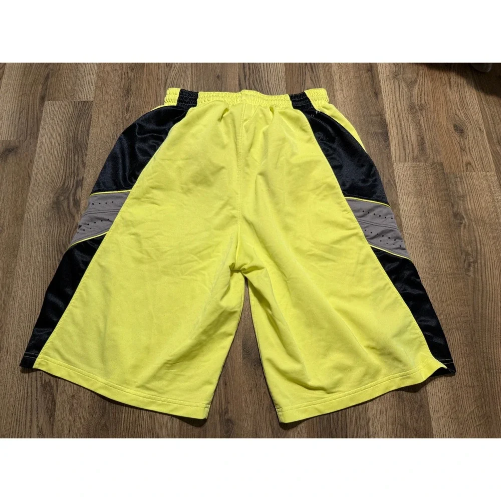 Nike Elite Basketball Shorts Mens Large Neon Yellow Volt Athletic Used